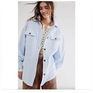 Free People x We The Free Ruby Jacket blue Y2K jacket size Large